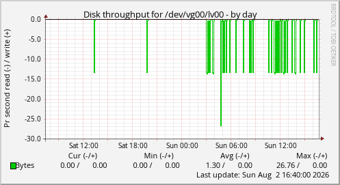 Disk throughput for /dev/vg00/lv00