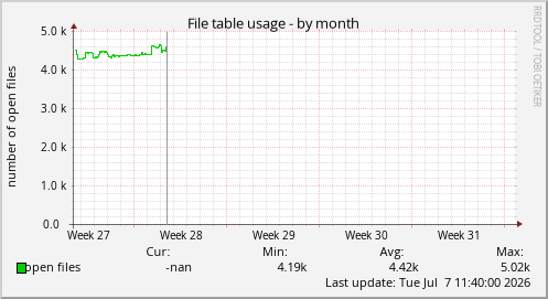 File table usage